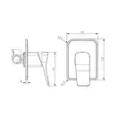 Смеситель для душа Devit Up (цвет - чёрный матовый) (81017120B) фото 2 Aquada.com.ua