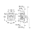 Смеситель для душа скрытого монтажа, однорычажный Grohe Eurocube (19898000) фото 5 Aquada.com.ua