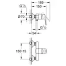 Grohe BauLoop Змішувач для душу, хром (23340000)