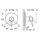 GROHE Смеситель для душа Concetto (24053001) фото 2 Aquada.com.ua