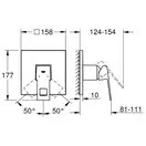 Grohe Eurocube Смеситель скрытого монтажа, хром (24061000)