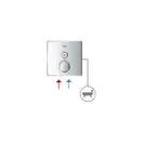 Термостат для ванны/душа на 1 выход Grohe Grohtherm SmartControl (цвет - хром) (29123000) фото 8 Aquada.com.ua
