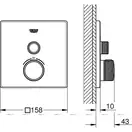 Термостат для ванны/душа на 1 выход Grohe Grohtherm SmartControl (цвет - хром) (29123000) фото 9 Aquada.com.ua