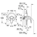 Grohe Euroeco New Змішувач для душу, хром (32742000)