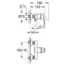 Смеситель для душа Grohe BauLoop (цвет - хром) (32816000) фото 2 Aquada.com.ua