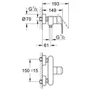 GROHE Смеситель для душа EUROSTYLE COSMOPOLITAN (33590002) фото 3 Aquada.com.ua