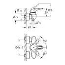 Змішувач для душу Grohe Eurostyle (33590003)