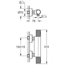 Термостат для душу Grohe Grohtherm 1000 Performance (34776000)