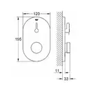 GROHE  Смеситель для душа, встраиваемый, внешняя часть Eurosmart Cosmopolitan S (36321000) фото 2 Aquada.com.ua