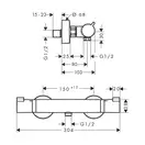 GROHE Hansgrohe Термостат для душа Ecostat Comfort (13116000) фото 4 Aquada.com.ua