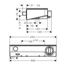 HANSGROHE Термостат для душа Ecostat Select (13171400) фото 2 Aquada.com.ua