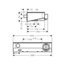 Hansgrohe ShowerTablet Select 300 Термостат для душу, хром/білий (13171400)