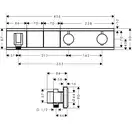 Термостат прихованого монтажу Hansgrohe RainSelect на 2 споживача, White/Chrome (15355400)