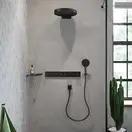 Термостат прихованого монтажу Hansgrohe RainSelect на 4 споживача, Brushed Black (15382340)
