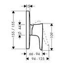 Смеситель для душа Hansgrohe PuraVida (цвет - хром) (15665000) фото 2 Aquada.com.ua