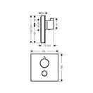 Термостат для душа Hansgrohe ShowerSelect (цвет - хром/чёрный) (15735600) фото 3 Aquada.com.ua