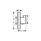 Термостат для душа Hansgrohe ShowerSelect S Highflow (цвет - хром) (15741000) фото 2 Aquada.com.ua