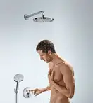 Смеситель для душа Hansgrohe ShowerSelect S (цвет - хром), для 2 потребителей (15748000) фото 3 Aquada.com.ua