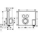 HANSGROHE Термостат для двух потребителей, СМ Shower Select (15765000) фото 2 Aquada.com.ua
