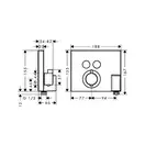 Hansgrohe ShowerSelect Термостат для душу (15765000)