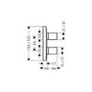 Запорный/переключающий вентиль Hansgrohe PuraVida iControl (цвет - хром) (15777000) фото 2 Aquada.com.ua