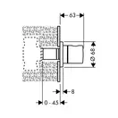 Запорный вентиль Hansgrohe (15972000) фото 2 Aquada.com.ua