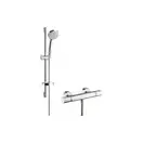 Душевой гарнитур Hansgrohe Croma 100 Vario с термостатом EcoSmart/Ecostat Comfort Combi (27035000) фото 1 Aquada.com.ua