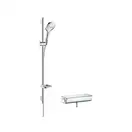 Душевой набор Hansgrohe Ecostat Select/Raindance E120 3jet, хром/белый (27039400) фото 1 Aquada.com.ua