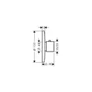 Термостат для душа Hansgrohe Ecostat E (цвет - хром) (31570000) фото 2 Aquada.com.ua