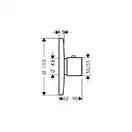 Термостат для душа Hansgrohe Metris (цвет - хром) (31571000) фото 2 Aquada.com.ua