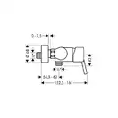 Смеситель для душа Hansgrohe Talis S (цвет - хром) (32620000) фото 3 Aquada.com.ua