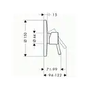 Смеситель для душа Hansgrohe Talis S (цвет - хром) (32675000) фото 2 Aquada.com.ua
