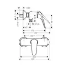 Змішувач для душа Hansgrohe Novus (71060000)