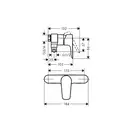 Смеситель для душа Hansgrohe Talis E (цвет - хром) (71761000) фото 2 Aquada.com.ua