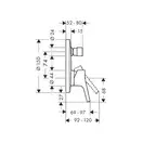 Змішувач для ванни / душа Hansgrohe Talis S прихованого монтажу, хром (72405000)
