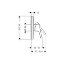Смеситель для душа Hansgrohe Talis S (цвет - хром) (72605000) фото 2 Aquada.com.ua