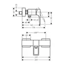 HANSGROHE Смеситель для душа однорычажный с петлеобразной ручкой, хром Metropol (74560000) фото 2 Aquada.com.ua