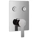 IMPRESE SMART CLICK смеситель для душа скрытый монтаж, 2 режима, хром (ZMK101901201) фото 1 Aquada.com.ua