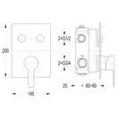IMPRESE SMART CLICK смеситель для душа скрытый монтаж, 2 режима, хром (ZMK101901201) фото 2 Aquada.com.ua