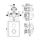 Термостат для душа на 1 выход Paffoni Elle (цвет - чёрный матовый) (LEQ513NO/M) фото 3 Aquada.com.ua