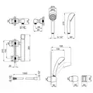 Змішувач для душу Qtap Krychle 4052104C (QTKRL4052104C) фото 2 Aquada.com.ua