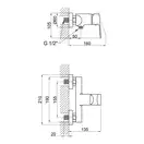 Змішувач для душу Qtap Letovice 4021101C (QTLET4021101C) фото 2 Aquada.com.ua