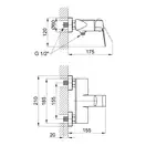 Змішувач для душу Qtap Lodenice 4030101C (QTLOD4030101C) фото 2 Aquada.com.ua
