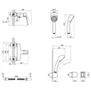 Змішувач для душу Qtap Letel 4053104C (QTLTL4053104C) фото 2 Aquada.com.ua