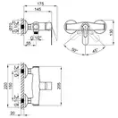 Змішувач для душу Qtap Rozkos 4055104C (QTRZS4055104C) фото 2 Aquada.com.ua