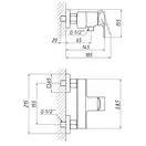 Змішувач для душу Qtap Vlasta 4028102C (QTVLA4028102C) фото 2 Aquada.com.ua