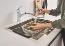 Змішувач для кухні з висувним виливом Grohe Eurosmart (30305000)