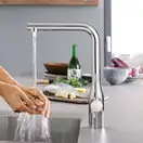 Змішувач сенсорний кухонний для мийки GROHE Essence FootControl (30311000)