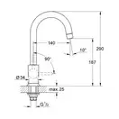 GROHE Кран водный BAU CLASSIC (31224000) фото 2 Aquada.com.ua