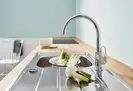Смеситель для кухни Grohe Bau Flow (цвет - хром) (31230001) фото 2 Aquada.com.ua